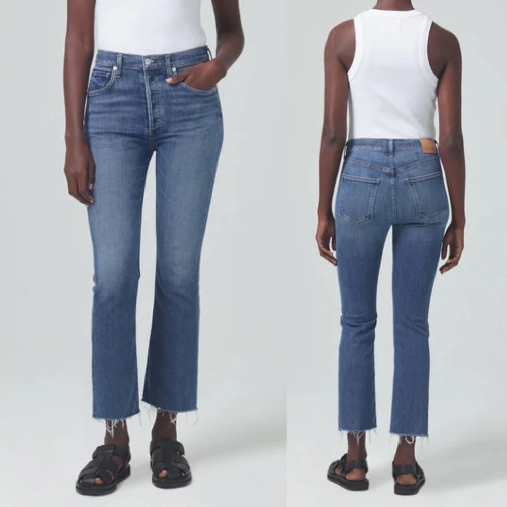 Citizens of Humanity | Isola Cropped Boot Jean in Lawless Stretch Denim 26